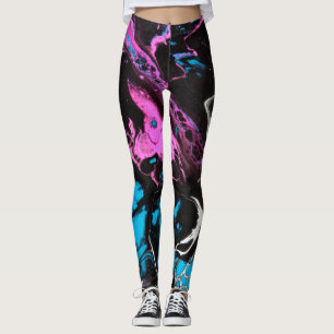 ROSA FLUSS-EINZIGARTIGE GEMALTE LEGGINGS