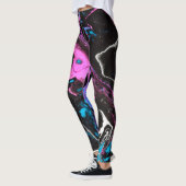 ROSA FLUSS-EINZIGARTIGE GEMALTE LEGGINGS (Links)