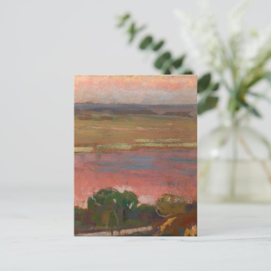 Rosa Fluss | Jan Stanisławski Postkarte (Stehend Vorderseite)