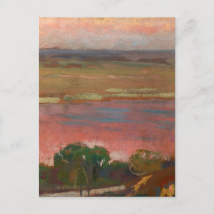 Rosa Fluss   Jan Stanisławski Postkarte