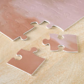 Rosa Flüssig-Marmor-Gold-Textur Puzzle (Seite)