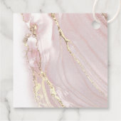 Rosa flüssige Marmor Erste Kommune Geschenkanhänger (Rückseite)