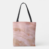 Rosa flüssige Marmorgoldfarbe Tasche (Rückseite)