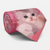 Rosa Flusskätzchen Krawatte (Gerollt)