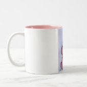 Rosa Flusspferd-Tasse Zweifarbige Tasse (Links)