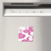 Rosa Flutter Magnet (In Situ (Geschirrspüler))