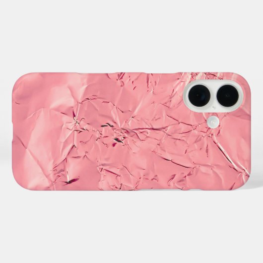 Rosa Foil Case-Mate iPhone Hülle (Rückseite (Horizontal))