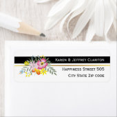 Rosa Folklore Blume Schwarz & Weiß Moderne Hochzei (Insitu)