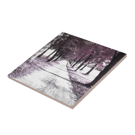 rosa Forrest Gump Straße Fliese (Seite)