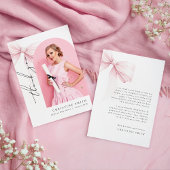 Rosa Foto Abschluss Arch Danke Karte