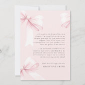 Rosa Foto Abschluss Dankeskarte (Rückseite)