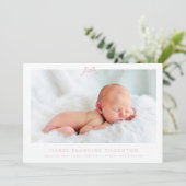 Rosa Foto Ankündigung (Stehend Vorderseite)