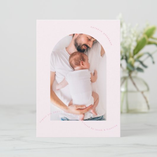 Rosa Foto Ankündigung (Stehend Vorderseite)