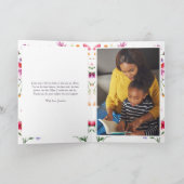 Rosa Foto Aquarellfarben Muttertag Karte (Innenseite)