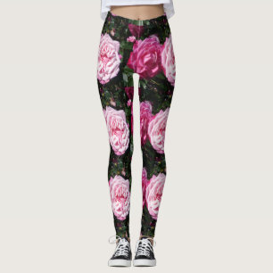 Rosa Foto Blumenkohl Leggings