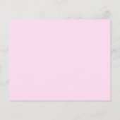 Rosa Foto Bogen florals Bestätigung Einladung (Rückseite)