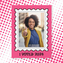 Rosa Foto Briefmarke Frauenrechtswahl