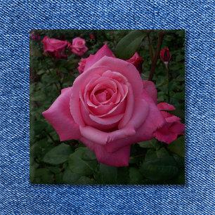Rosa Foto Button