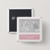 Rosa Foto Button (Vorne & Hinten)
