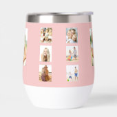 Rosa Foto Collage Monogramm Name (Links)