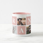 Rosa Foto Collage personalisierte Fehler für Oma Tasse (Zentrum)