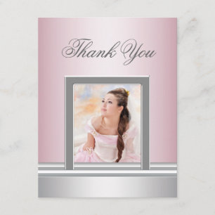 Rosa Foto Danke, dass Sie Card UAWG alle Zweck Dankeskarte