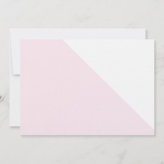 Rosa Foto Einladung (Rückseite)