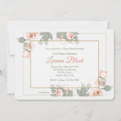 Rosa Foto - Einladung (Rückseite)