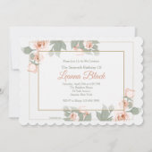 Rosa Foto - Einladung (Rückseite)