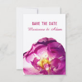 Rosa Foto, elegant, Save the Date (Vorderseite)