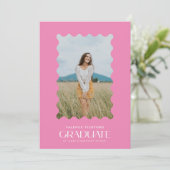 Rosa Foto Elementarschreiberrahmen Ankündigung (Stehend Vorderseite)