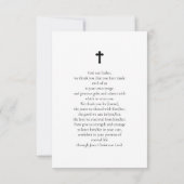 Rosa Foto Gedenkkarte Beerdigung Beerdigung Karte (Rückseite)