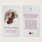 Rosa-Foto-Gedenkstätte des Blumenrosa-Gebets (Vorne & Hinten)