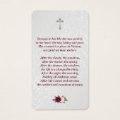 Rosa-Foto-Gedenkstätte des Blumenrosa-Gebets (Rückseite)