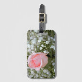 Rosa Foto Gepäckanhänger (Vorderseite Vertikal)