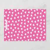 Rosa Foto Herzlich Willkommen auf den Valentinstag Postkarte (Rückseite)