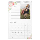 Rosa Foto Kalender mit Anmerkungen (Jan 2027)