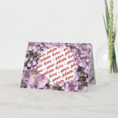 Rosa Foto Karte (Vorderseite)