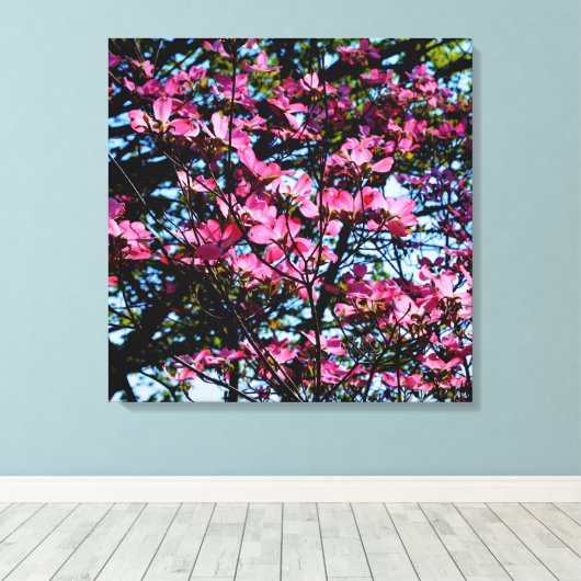 Rosa Foto Leinwanddruck (Insitu (Holzboden))