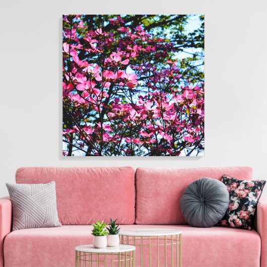 Rosa Foto Leinwanddruck (Insitu (Wohnzimmer))