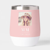 Rosa Foto-Monogramm-Initialen (Rückseite)