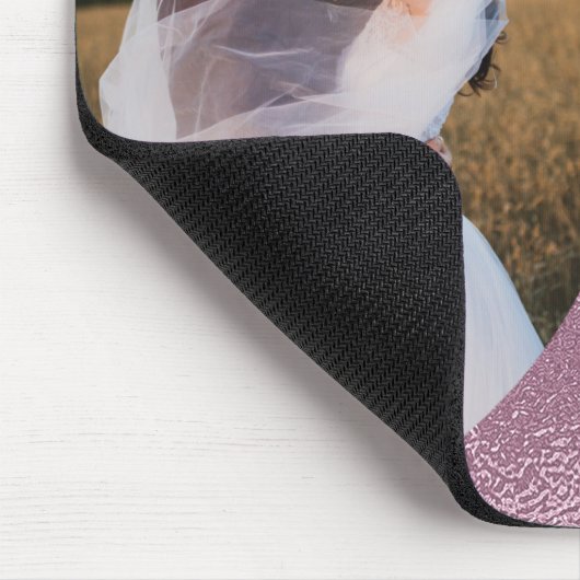 Rosa Foto Mousepad (Ecke)