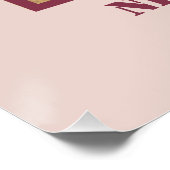 Rosa Foto Name Pferdebesitzer Lover Poster (Ecke)