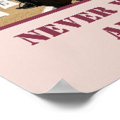 Rosa Foto Name Pferdebesitzer Lover Poster (Ecke)