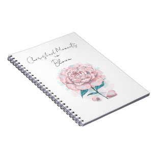 Rosa-Foto-Notebook - Digital Painting Cover Notizblock