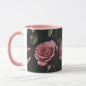 Rosa Foto realistische Rose Tasse (Links)