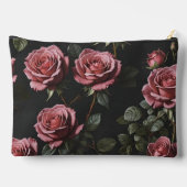 Rosa Foto realistische Rose Zubehörtasche (Rückseite)