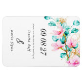 Rosa Foto Save the Date Magnet (Horizontal)