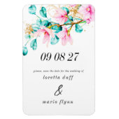 Rosa Foto Save the Date Magnet (Vertikal)