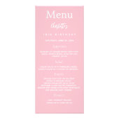 Rosa Foto Spaß Fakten Geburtstagskarte Werbekarte (Vorne)